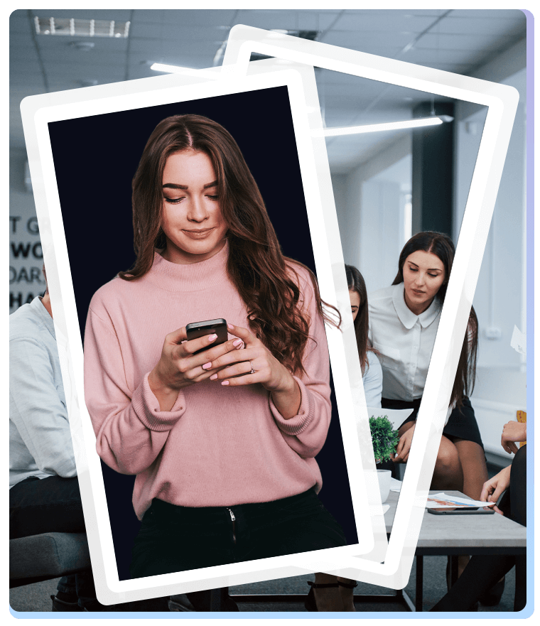 Person with phone
